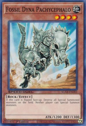 Fossil Dyna Pachycephalo (Common) (SGX4-END02) - Speed Duel GX: Midterm Destruction 1st Edition