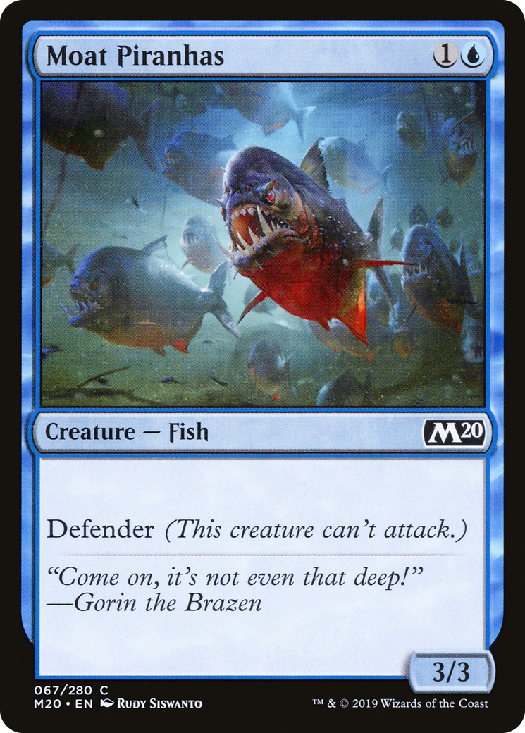 Moat Piranhas (M20-067) [Core Set 2020] Foil