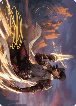 Kellan, the Kid Art Card (Gold-Stamped Signature) (ASOTJ-024) [Art Series: Outlaws of Thunder Junction]