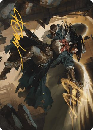 Archangel of Tithes Art Card (Gold-Stamped Signature) (ASOTJ-001) [Art Series: Outlaws of Thunder Junction]