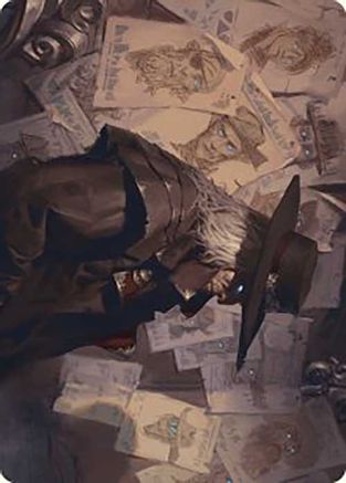 Lazav, Familiar Stranger Art Card (ASOTJ-025) [Art Series: Outlaws of Thunder Junction]