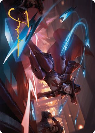 Slick Sequence Art Card (Gold-Stamped Signature) (ASOTJ-033) [Art Series: Outlaws of Thunder Junction]