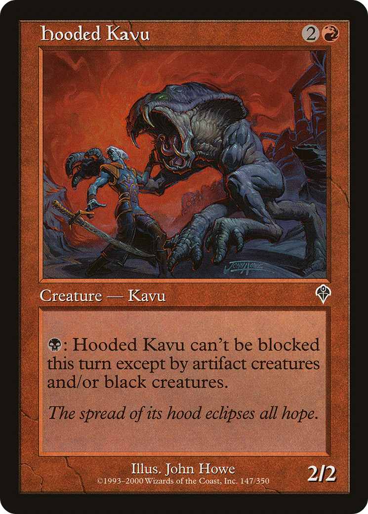 Hooded Kavu (INV-147) [Invasion] Foil