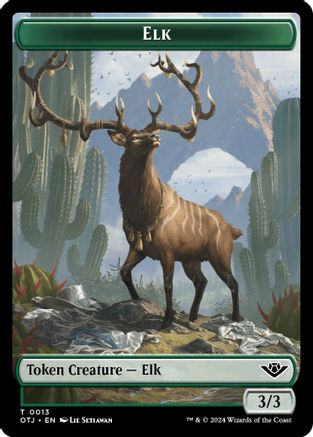 Elk Token (OTJ-013) [Outlaws of Thunder Junction]