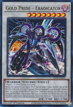 Gold Pride - Eradicator (Ultra Rare) (LEDE-EN041) - Legacy of Destruction 1st Edition