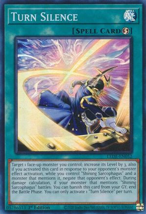 Turn Silence (Super Rare) (LEDE-EN052) - Legacy of Destruction 1st Edition