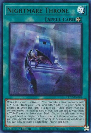 Nightmare Throne (Ultra Rare) (LEDE-EN061) - Legacy of Destruction 1st Edition