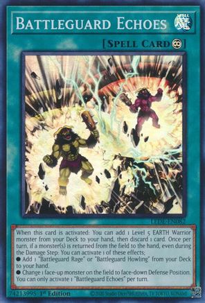 Battleguard Echoes (Super Rare) (LEDE-EN082) - Legacy of Destruction 1st Edition