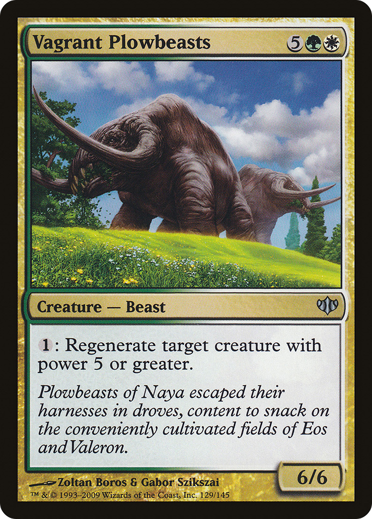 Vagrant Plowbeasts (CON-129) [Conflux] Foil