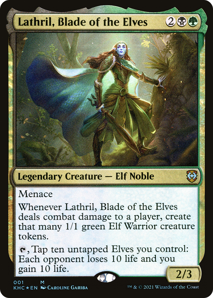 Lathril, Blade of the Elves (KHC-001) [Kaldheim Commander]
