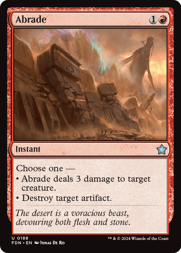 Abrade - Foil [Foundations]