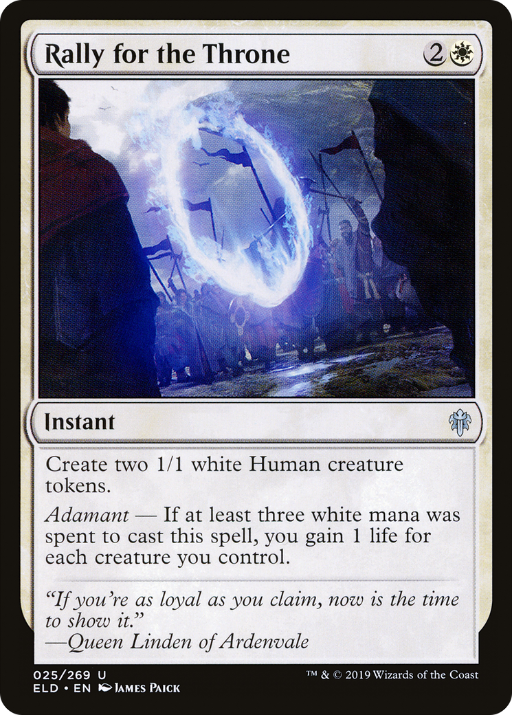 Rally for the Throne (ELD-025) [Throne of Eldraine] Foil