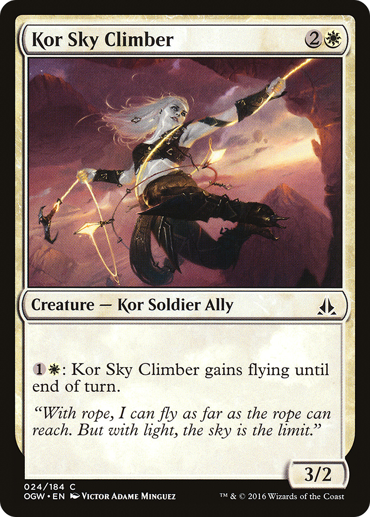Kor Sky Climber (OGW-024) [Oath of the Gatewatch] Foil