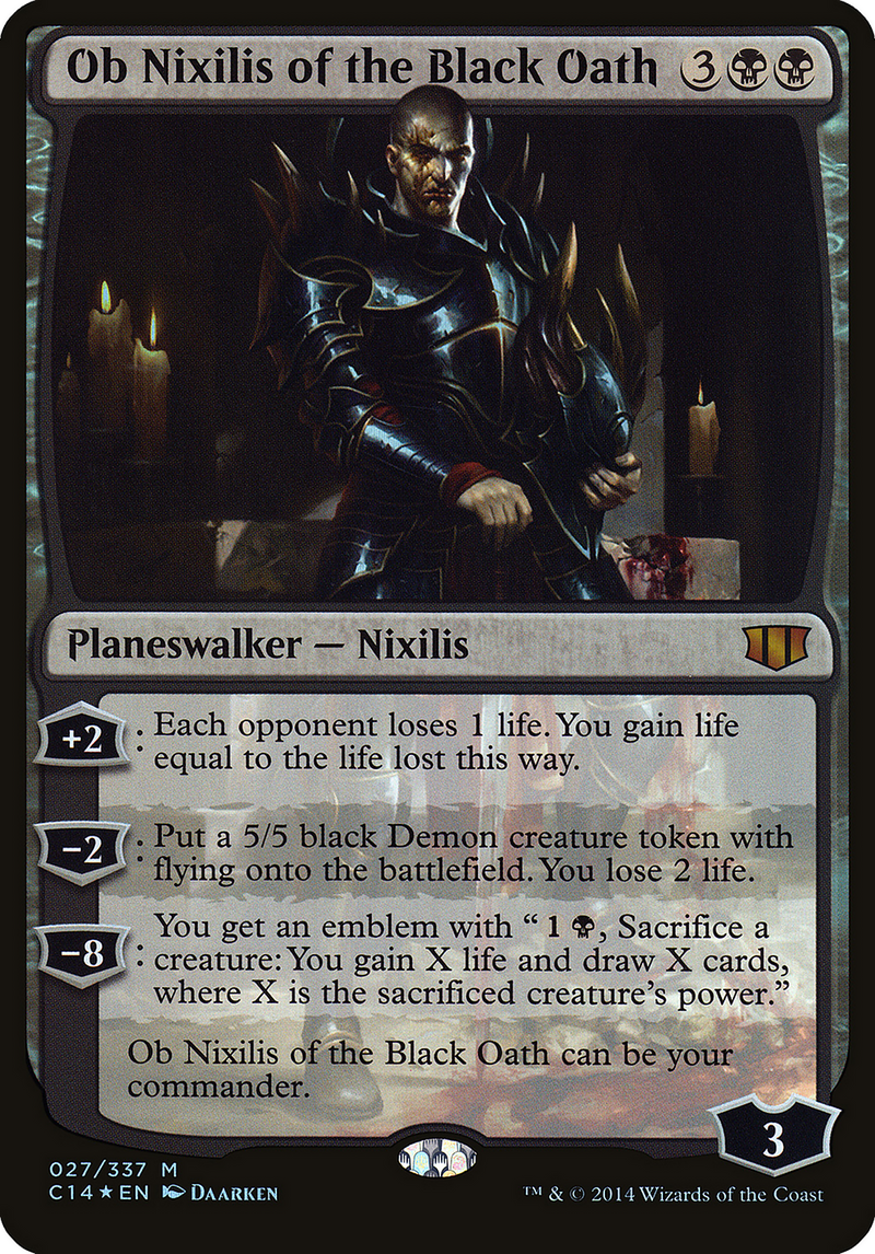 Ob Nixilis of the Black Oath (Commander 2014) (OVER-027) [Commander 2014 Oversized] Foil