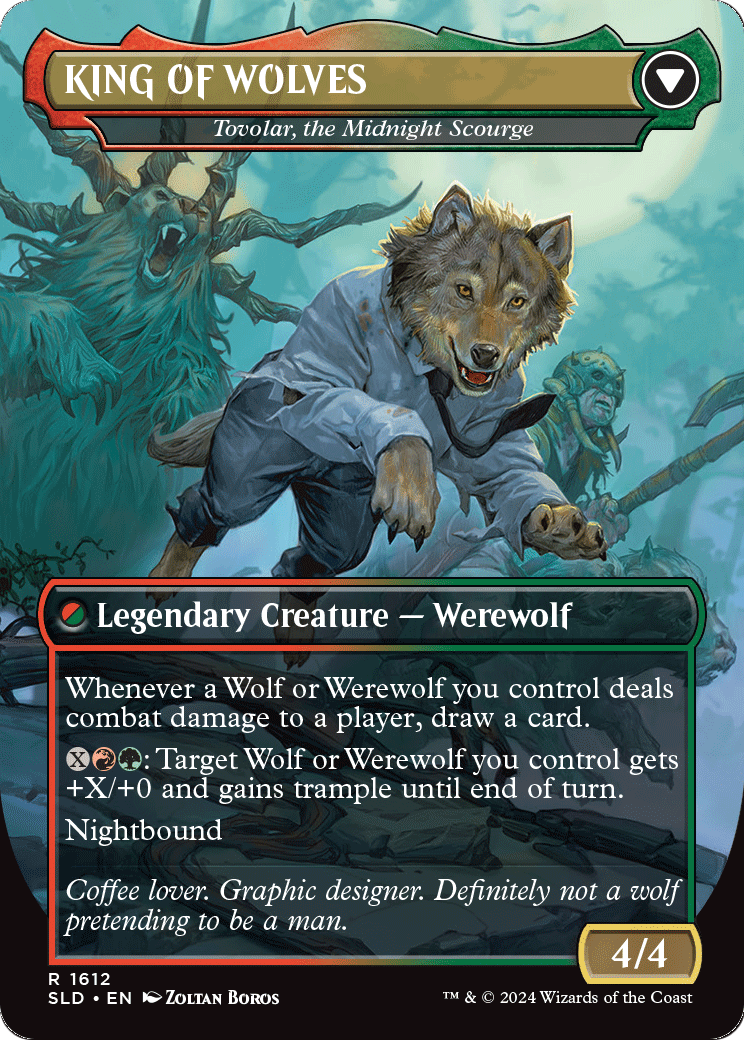 NOT A WOLF - Tovolar, Dire Overlord (SLD-1612) (Borderless) [Secret Lair Drop]
