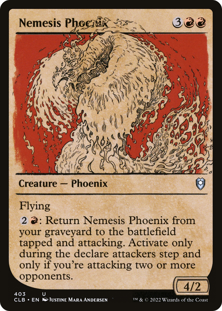 Nemesis Phoenix - Foil - Showcase [Commander Legends: Battle for Baldur's Gate]