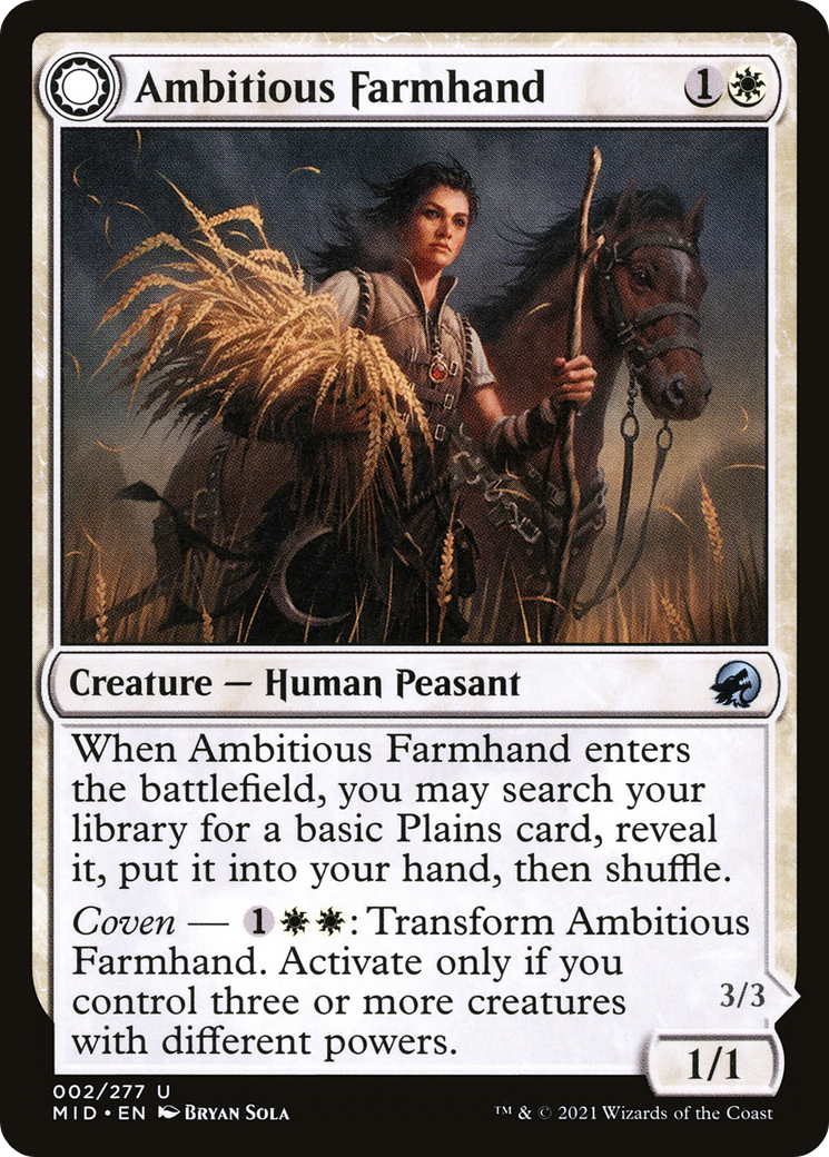 Ambitious Farmhand (MID-002) [Innistrad: Midnight Hunt]