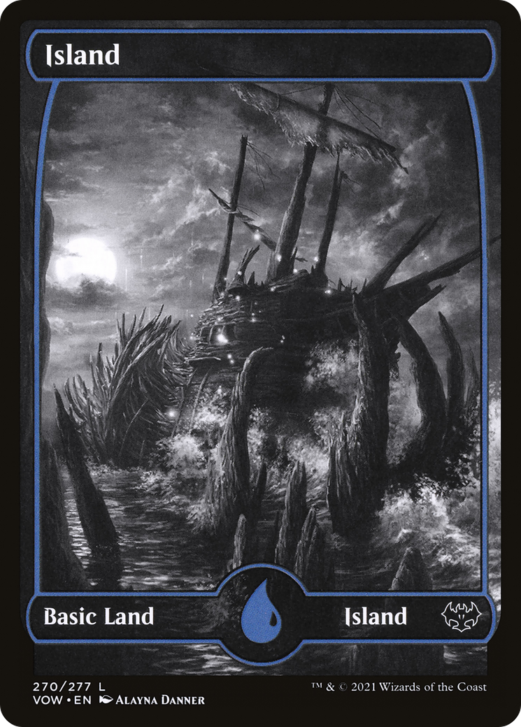 Island (VOW-270) (Showcase) [Innistrad: Crimson Vow] Foil
