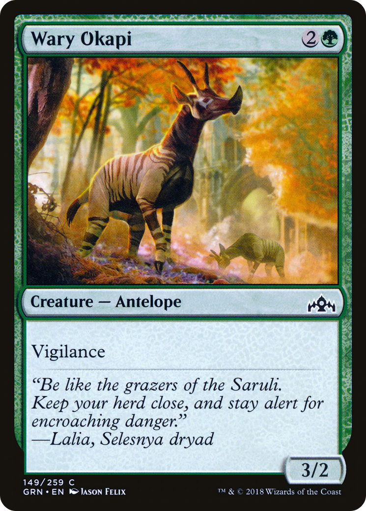 Wary Okapi (GRN-149) [Guilds of Ravnica]