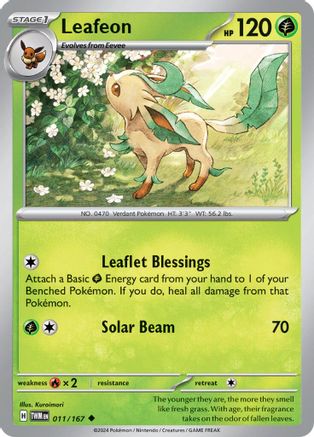 Leafeon (011/167) [SV06 Twilight Masquerade] - Uncommon