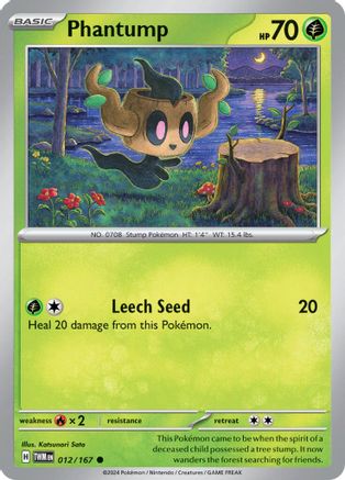 Phantump (012/167) [SV06 Twilight Masquerade] Reverse Holofoil - Common