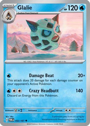 Glalie (052/167) [SV06 Twilight Masquerade] - Uncommon