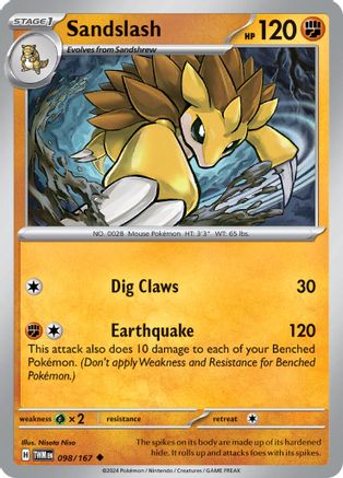 Sandslash (098/167) [SV06 Twilight Masquerade] - Uncommon