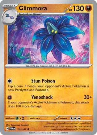 Glimmora (109/167) [SV06 Twilight Masquerade] Reverse Holofoil - Uncommon