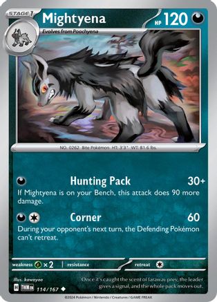 Mightyena (114/167) [SV06 Twilight Masquerade] - Uncommon