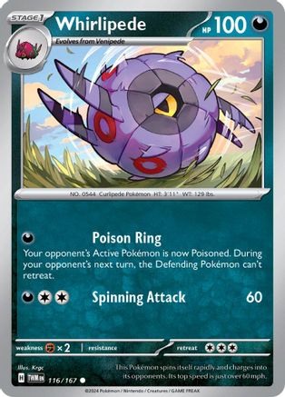 Whirlipede (116/167) [SV06 Twilight Masquerade] - Common