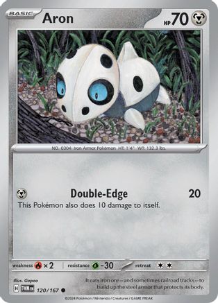 Aron (120/167) [SV06 Twilight Masquerade] Reverse Holofoil - Common