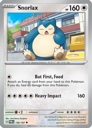 Snorlax (136/167) [SV06 Twilight Masquerade] - Uncommon