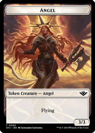 Angel // Plot Double-Sided Token (OTJ-2 // 20) [Outlaws of Thunder Junction]