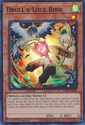 Droll & Lock Bird (Alternate Art) (Super Rare) (RA02-EN006) - 25th Anniversary Rarity Collection II 1st Edition