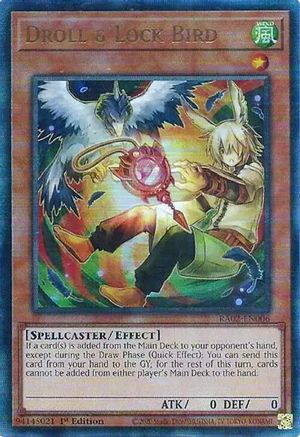 Droll & Lock Bird (Alternate Art) (Prismatic Ultimate Rare) (RA02-EN006) - 25th Anniversary Rarity Collection II 1st Edition