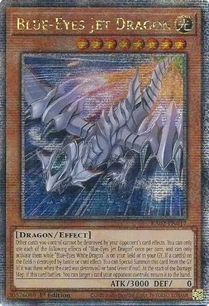 Blue-Eyes Jet Dragon (Quarter Century Secret Rare) (RA02-EN017) - 25th Anniversary Rarity Collection II 1st Edition