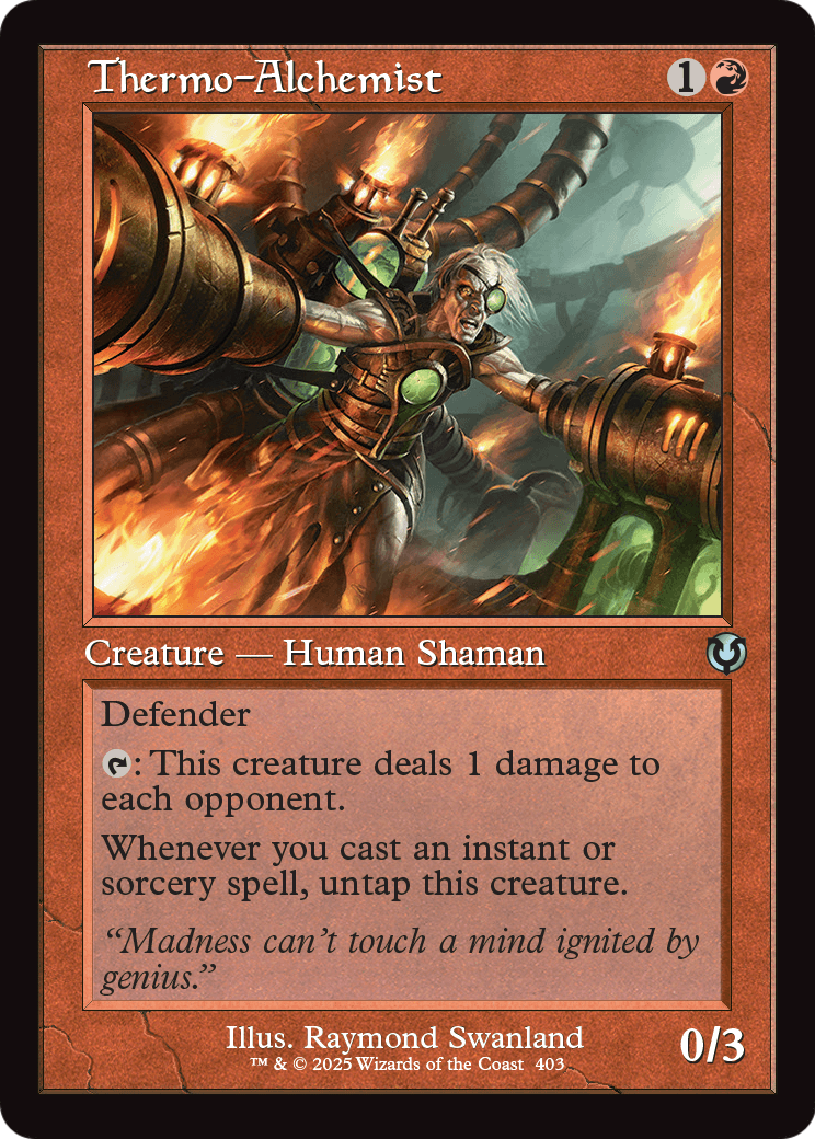 Thermo-Alchemist (Retro Frame) (INR-403) [Innistrad Remastered] Foil