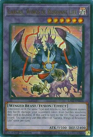 Garura, Wings of Resonant Life (Ultra Rare) (RA02-EN024) - 25th Anniversary Rarity Collection II 1st Edition