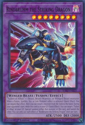 Rindbrumm the Striking Dragon (Super Rare) (RA02-EN025) - 25th Anniversary Rarity Collection II 1st Edition