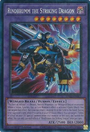 Rindbrumm the Striking Dragon (Prismatic Collector's Rare) (RA02-EN025) - 25th Anniversary Rarity Collection II 1st Edition