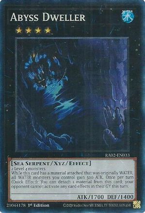 Abyss Dweller (Prismatic Collector's Rare) (RA02-EN033) - 25th Anniversary Rarity Collection II 1st Edition