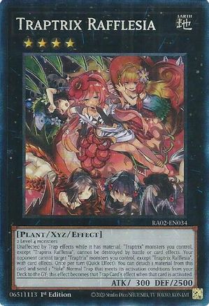 Traptrix Rafflesia (Prismatic Collector's Rare) (RA02-EN034) - 25th Anniversary Rarity Collection II 1st Edition