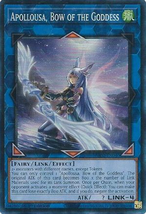 Apollousa, Bow of the Goddess (Alternate Art) (Prismatic Collector's Rare) (RA02-EN040) - 25th Anniversary Rarity Collection II 1st Edition
