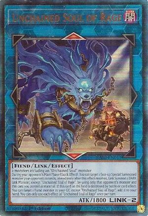 Unchained Soul of Rage (Prismatic Ultimate Rare) (RA02-EN041) - 25th Anniversary Rarity Collection II 1st Edition