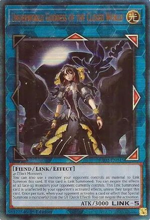 Underworld Goddess of the Closed World (Prismatic Ultimate Rare) (RA02-EN045) - 25th Anniversary Rarity Collection II 1st Edition