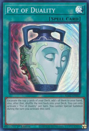 Pot of Duality (Super Rare) (RA02-EN057) - 25th Anniversary Rarity Collection II 1st Edition