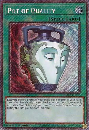 Pot of Duality (Platinum Secret Rare) (RA02-EN057) - 25th Anniversary Rarity Collection II 1st Edition