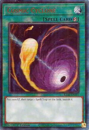Cosmic Cyclone (Prismatic Ultimate Rare) (RA02-EN061) - 25th Anniversary Rarity Collection II 1st Edition