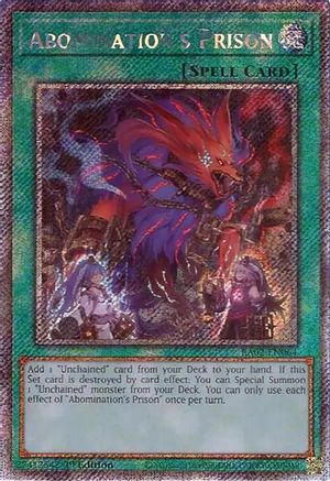 Abomination's Prison (Platinum Secret Rare) (RA02-EN064) - 25th Anniversary Rarity Collection II 1st Edition