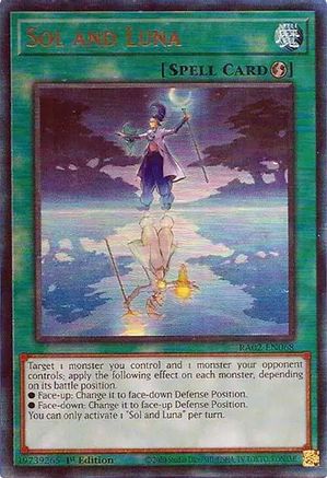 Sol and Luna (Prismatic Ultimate Rare) (RA02-EN068) - 25th Anniversary Rarity Collection II 1st Edition